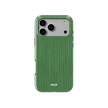 Emerald Drip | Green Stripe Pattern iPhone Case