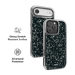 Obsidian Vein | Abstract Black Marble iPhone Case