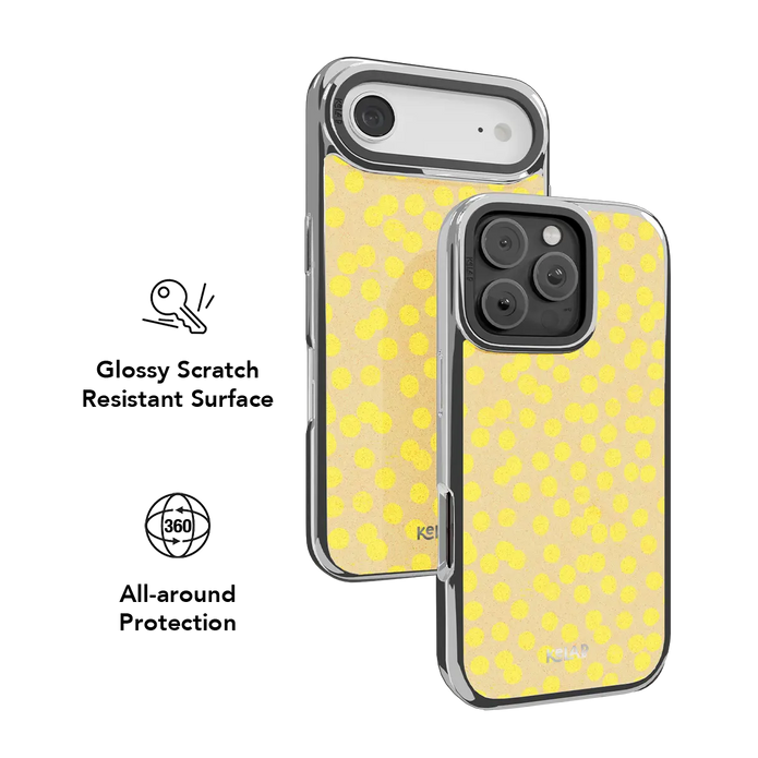 Lemon Drop | Yellow Polka Dot iPhone Case