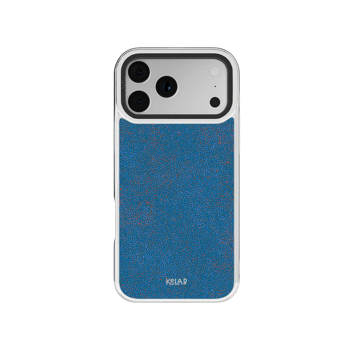 Digital Grain | Blue Terrazzo Speckled iPhone Case