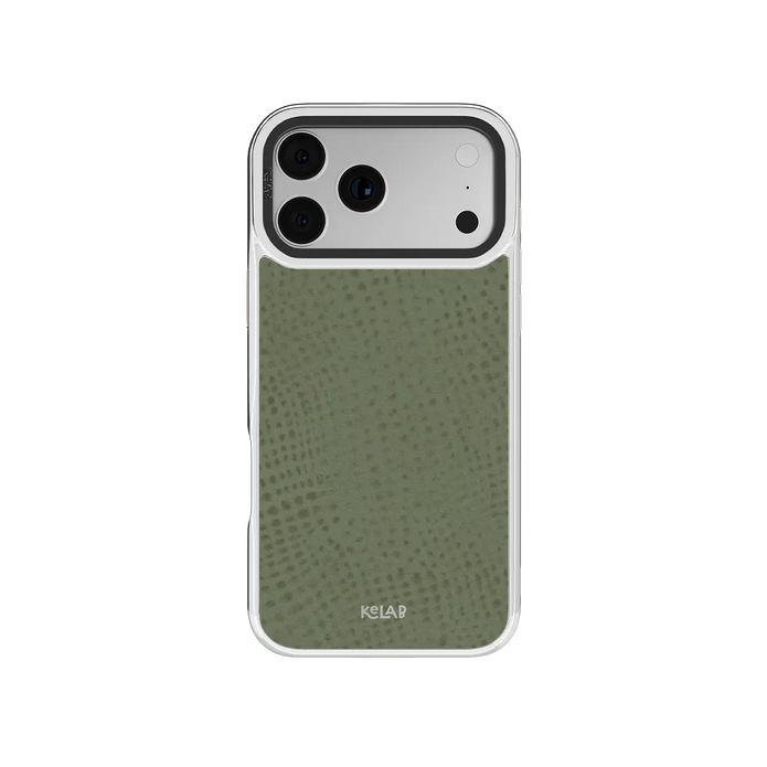Sage Silk | Sage Green Pebbled Texture iPhone Case