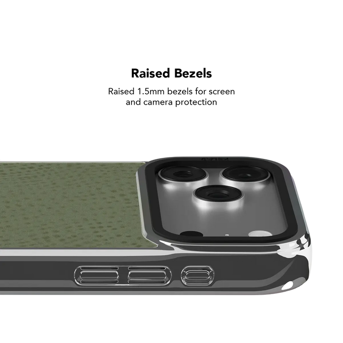 Sage Silk | Sage Green Pebbled Texture iPhone Case