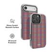 Mullberry Hue | Mauve & Teal Plaid iPhone Case