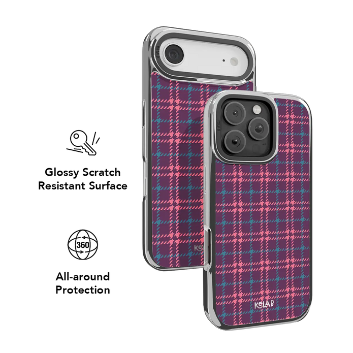Orchid Tweed | Purple Plaid iPhone Case