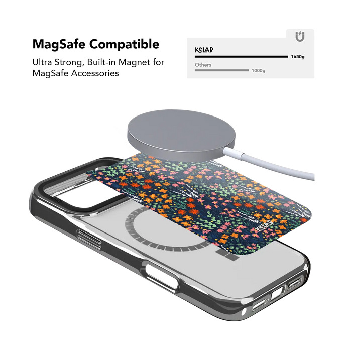 Midnight Meadow | Vibrant Wildflower iPhone Case