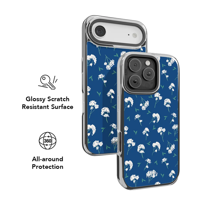 Cobalt Bloom | Blue Floral iPhone Case