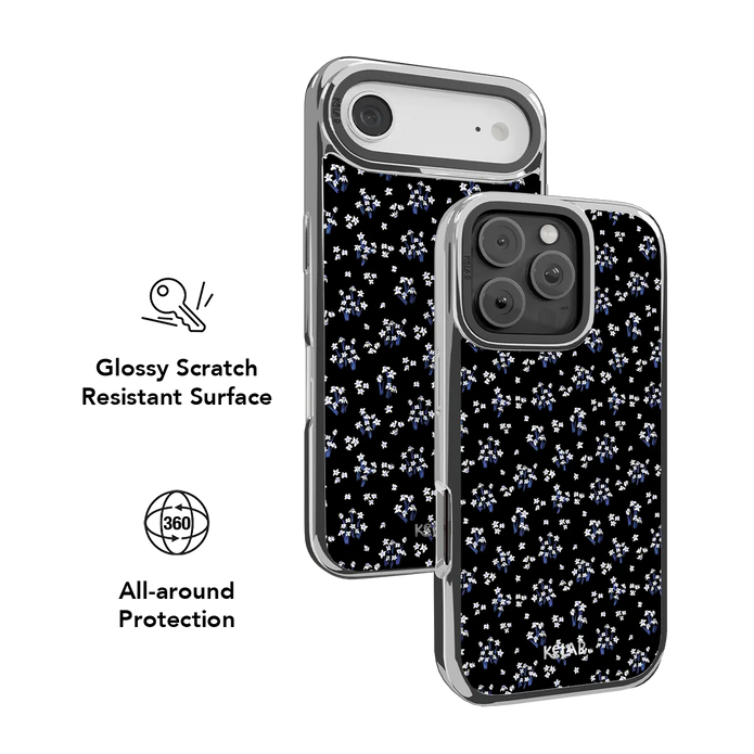 Inkwell Lily | Minimalist Black Floral iPhone Case