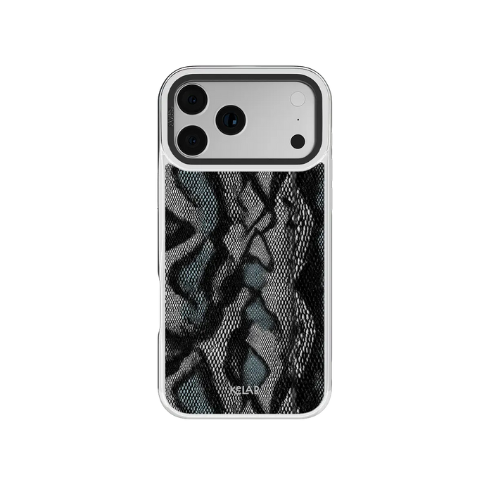 Viper Mesh | Teal Snake Print iPhone Case