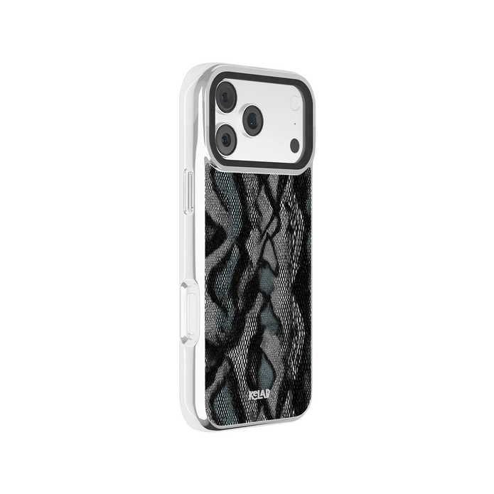 Viper Mesh | Teal Snake Print iPhone Case