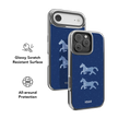 Pegasus Night | Blue Horse iPhone Case