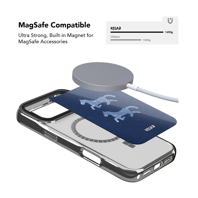 Pegasus Night | Blue Horse iPhone Case