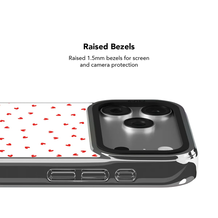 Minimalist Love | Red Heart iPhone Case