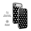 Domino Theory | Black and White Polka Dot iPhone Case