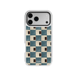Terra Teal | Teal & Brown Checkered iPhone Case
