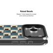Terra Teal | Teal & Brown Checkered iPhone Case