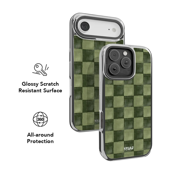 Juniper Grid | Green Checkered iPhone Case