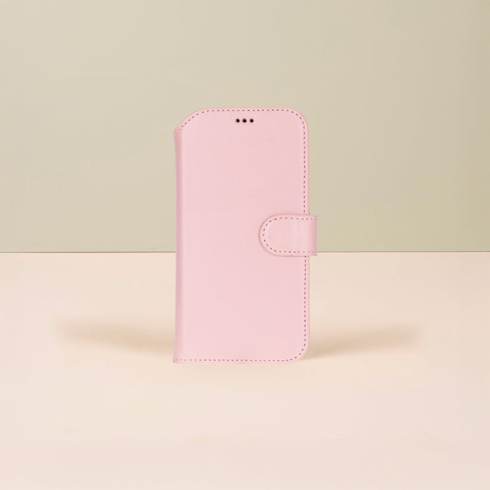 Premium Leather iPhone Air Wallet Case – Pink - Austin