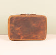 Leather Tech Organizer Case - Rich Brown - Oslo