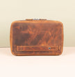 Leather Tech Organizer Case - Rich Brown - Oslo