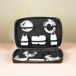 Leather Tech Organizer Case - Black - Oslo