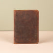 Leather Passport Holder - Dark Brown - Milan