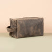 Handmade Leather Makeup Bag - Brown- Minneapolis