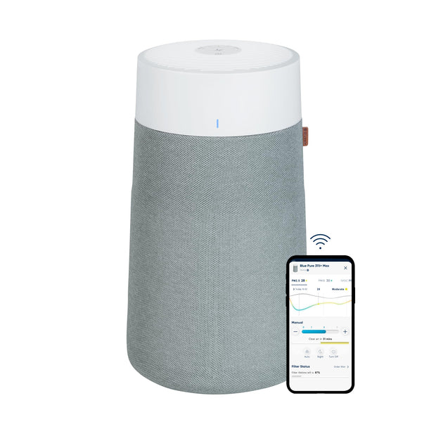 BLUEAIR Air Purifier for Small Room, Bedroom, Home, Cleans 926 sqft in one hour, HEPASilent Air Cleaner for Pets, Allergens, Virus, Dust, Mold, Smoke - Blue Pure 511i Max