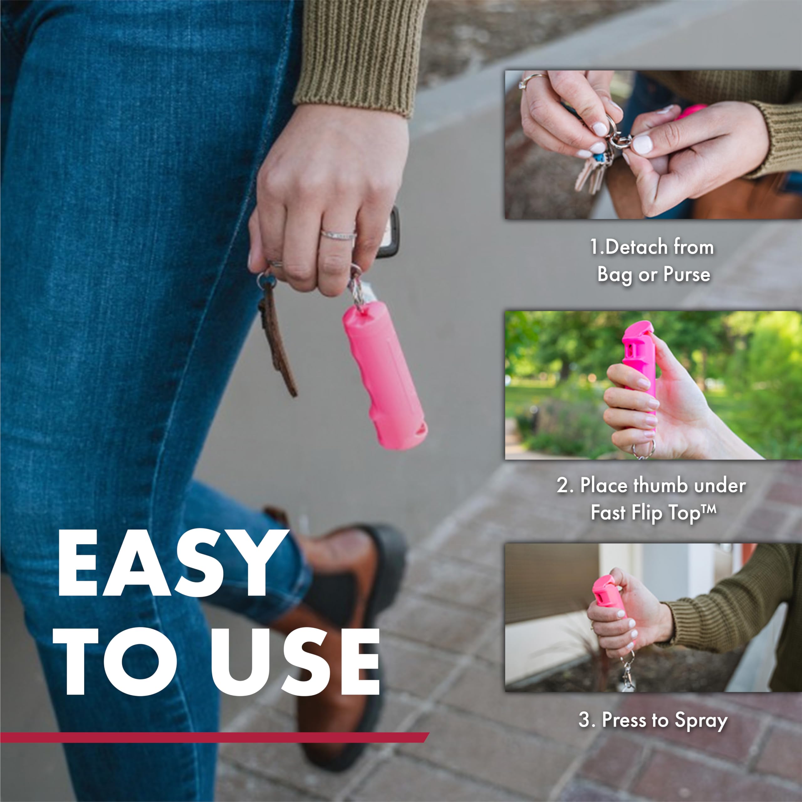 Agile Reliable Self Defence Kit -  Stun Gun - Pepper Spray - 120-lumen LED Flashlight Value Package