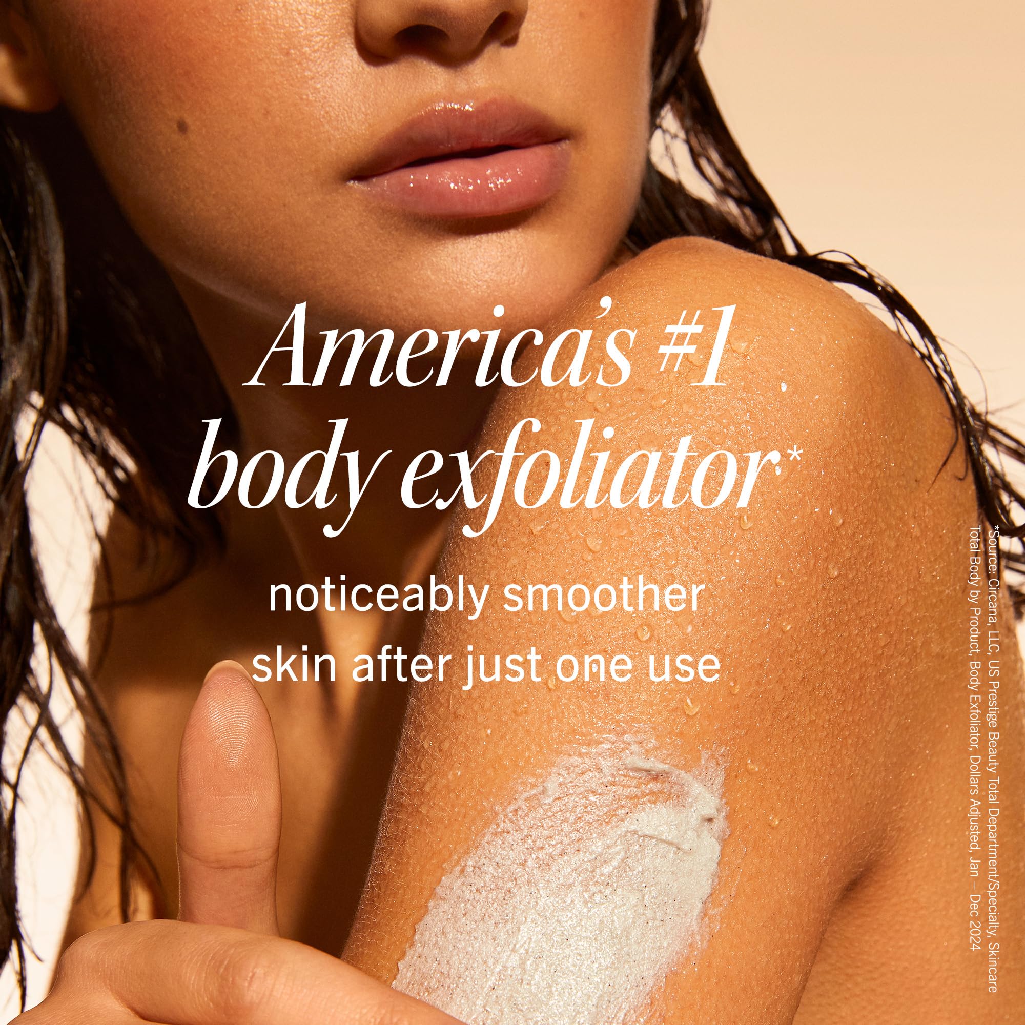 First Aid Beauty - KP Bump Eraser Body Scrub with 10% AHA, Keratosis Pilaris Skin Exfoliator with Glycolic and Lactic acids, Helps Reduce Chicken Skin Bumps, Safe for Sensitive Skin, 8 oz