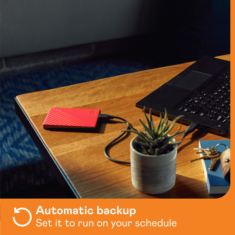 WD 6TB My Passport, Portable External Hard Drive, Blue, Backup Software with Defense Against ransomware, and Password Protection, USB 3.1/USB 3.0 Compatible - WDBR9S0060BBL-WESN