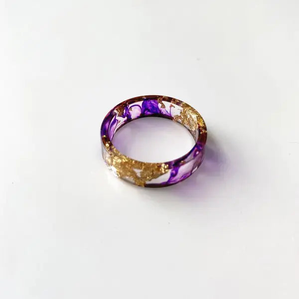 Floral Essence Resin Ring