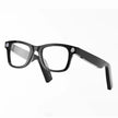 Black square-framed glasses 