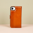 iPhone 16e Leather Wallet Case - Golden Brown - Brooklyn