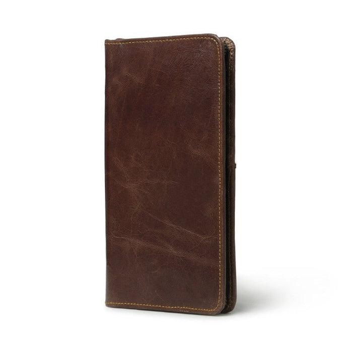 Side of a Buffalo skin Brown wallet
