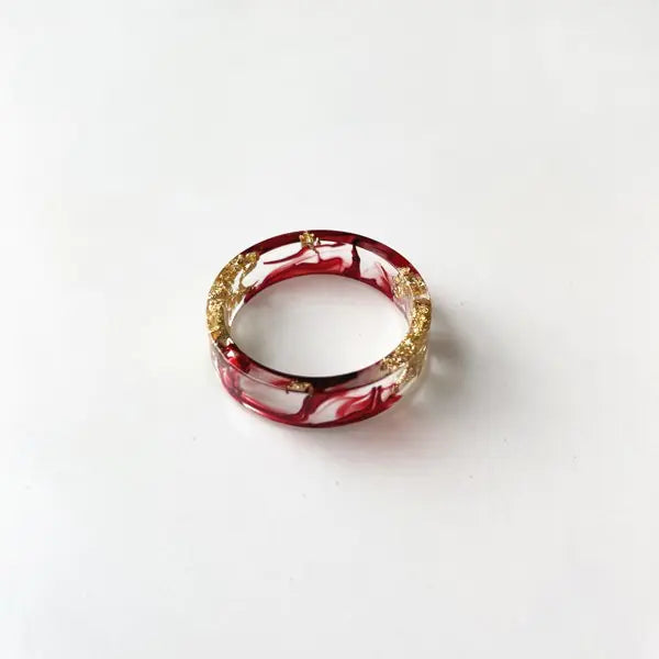 Floral Essence Resin Ring
