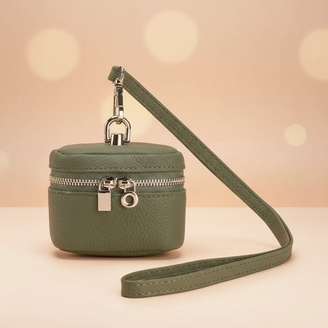 Cowhide Chic Necklet Coin Holder