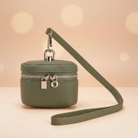 Cowhide Chic Necklet Coin Holder