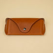 Premium Leather Eyewear Case - Rich Brown - Cambridge