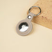 Premium Leather AirTag Holder - Light Beige - Orlando