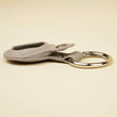 Premium Leather AirTag Holder - Light Beige - Orlando