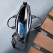 Classic Leather Laptop Bag - Grey - Hollywood
