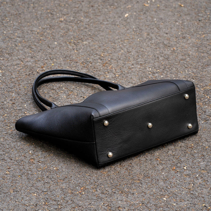 The Leathere New York Tote - Black