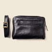 Leather Fanny Pack - Black
