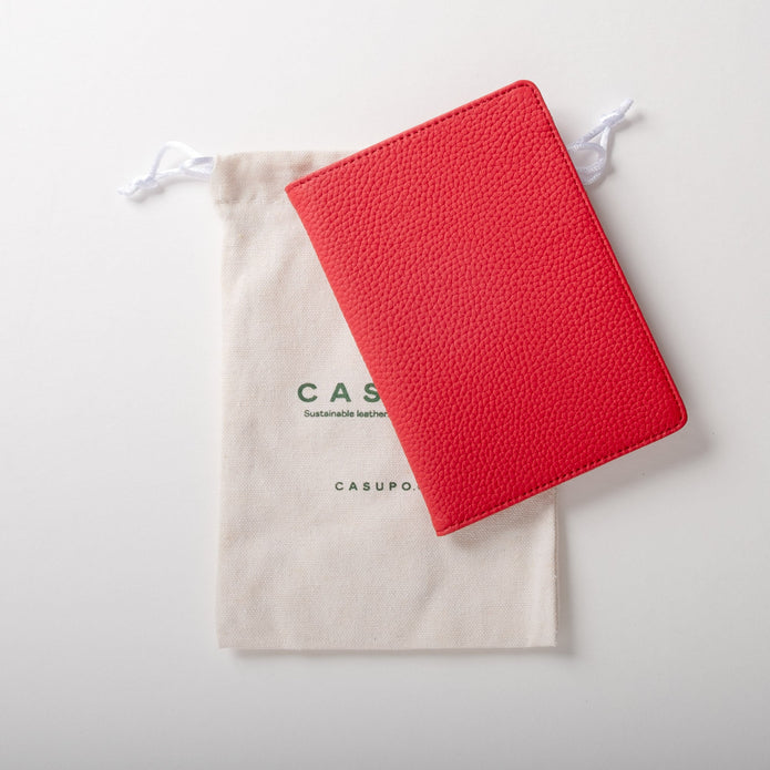 Leather Passport Wallet with RFID - Tan