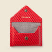 Mini Envelope Wallet With RFID protection - Red Woven