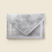 Mini Envelope Wallet With RFID protection - Silver Glitter