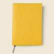 Refillable A5 Leather Notebook Cover – Yellow