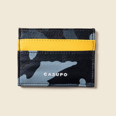 Slim Card Holder Wallet - Blue Camo