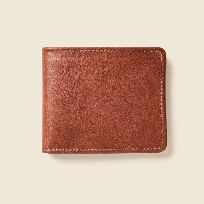 Large Billfold Wallet with RFID protection - Chocolate