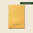 Minimalist Wallet With RFID Protection - Metallic Yellow